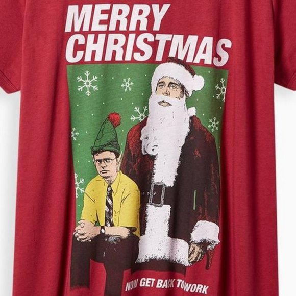 ❤️NWT VINTAGE TORRID TEE THE OFFICE MICHAEL SCOTT FUNNY CHRISTMAS HOLIDAY SHIRT - Picture 2 of 9